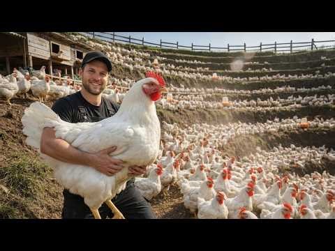 Inside a Mega Broiler Chicken Farm — How Billions of Chickens Are Raised
