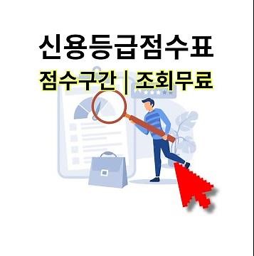 신용등급점수표 신용등급 점수구간 조회무료 2024 (+ kcb 나이스 올크레딧 기업 토스)
