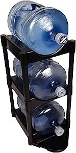 Bottle Buddy Water Bottle Storage Rack 3 Tray - Plastic Water Bottle Organizer for Three to Five Gallon Bottle Storage – Customizable Water Gallon Holder for Easy Storage and Organization