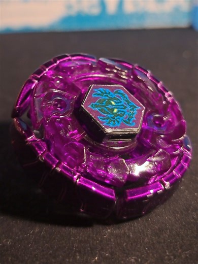 Custom Beyblade Combo with Purple Energy Ring
