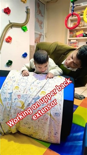 working on upper back extensor #therapy