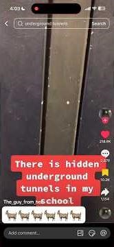 Kids Expose Underground Tunnels in The School