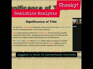 CHEEKY!: A SEMIOTIC ANALYSIS