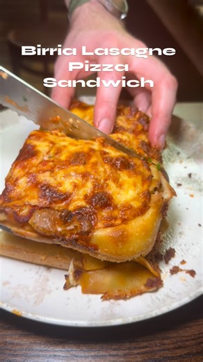 29 reactions · 8 comments | This weeks special is a slow cooked lamb shoulder birria lasagne pizza sandwich | American Pies Mcr | Facebook