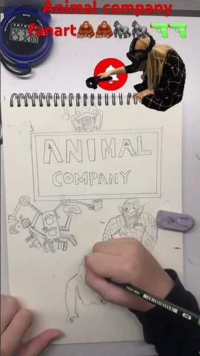 Animal company fanart part 1#vr #animalcompany #art #sketch #part1 #awesome #cool