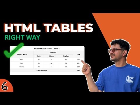 HTML Tables Made Simple (Most Students Get This Wrong) | Learn HTML TABLES