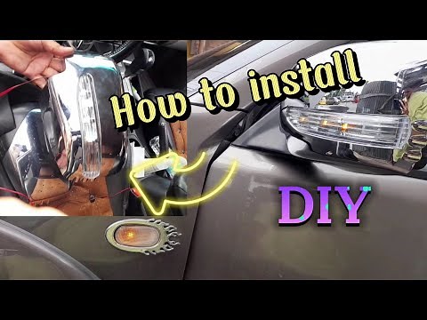 How to install Side mirror with signal light || Mitsubishi Montero ||DIY