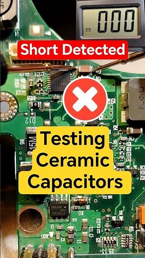 SMD Capacitor Test With Multimeter | Find Shorted Ceramic Capacitor Instantly #motherboard #shorts