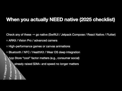 Native App vs Web App