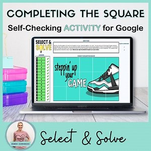 Quadratic Formula & Completing the Square Digital & Printable Activity