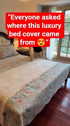 Luxury French Bed Cover Makeover ✨ Cozy & Elegant Bedroom Styling Idea