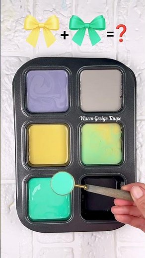 3 Soft Mixed Colors from Purple, Yellow & Mint | Calming Pastel Color Palette#colormixing #artshorts