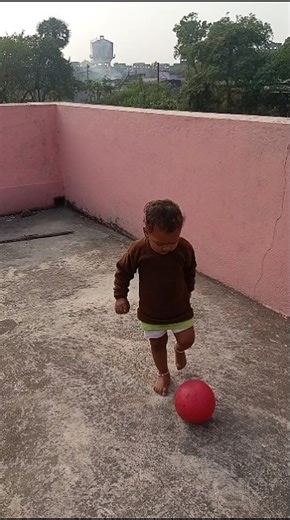 Cute Baby Football Player #cutebabyplaying