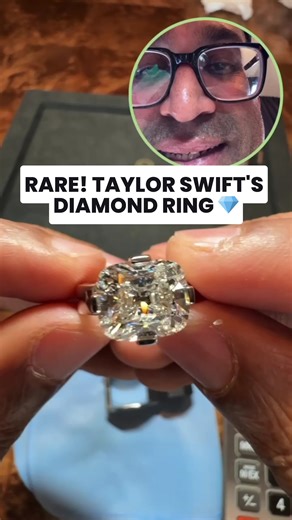 Taylor Swift owns one of these. Not the same ring, but the same rare design, with only a small number in circulation. Elegant. Distinct. Instantly recognizable. Have a piece of jewelry you want me to check out? DM me or Email me at praveen@milestonesfinejewelry.com #jewelry #asmr #diamonds #milestonesfinejewelry