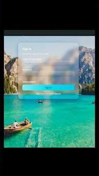 LANDING PAGE with html and css🔥#shorts