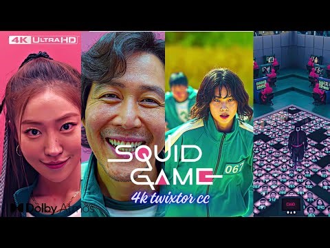 Squid Game 4K Twixtor CC | Scene Pack | Aesthetic 4K Visuals for Editing