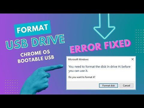 You need to format the disk in drive "Fixed" | Format Chrome OS | Fix corrupted USB drive