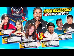 Miss Assassins Vs Assassins Boys Br Challenge Gone Wrong 😱 - Garena Free Fire Max