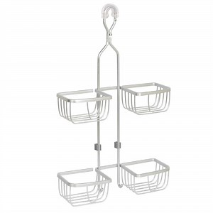 Reviews for Zenna Home NeverRust Aluminum Over The Shower Hand Held Shower Hose Caddy in Satin Chrome | Pg 1 - The Home Depot