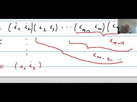 Décomposition d'une permutation en cycles, puis en traspositions