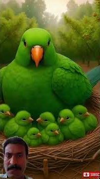 parrot is capable of giving birth and goes into the forest to give birth 😭 #ai​ #p