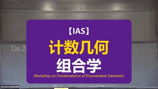 【IAS】计数几何组合学研讨会 | Workshop on Combinatorics of Enumerative Geometry