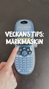8.6K views | Veckans tips!  Den kompakta, praktiska Dymo LetraTag...
