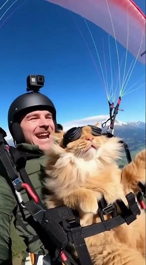 Parachuting Cat – The Funniest Skydiving Kitty!