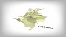 Carte Animée De La Colombie Avec Les Frontières Des États Et Les Principales Villes – 4K Vidéos et plus de vidéos de Amérique du Sud