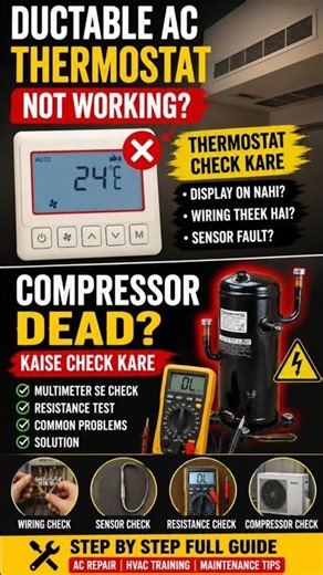 AC Compressor Check Kaise Kare 🔧 | Compressor Dead Ya Working Test Hindi #shortsfeed #shorts