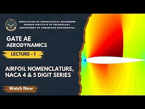 Airfoil Nomenclature NACA 4&5 digit Series | Gate Aerodynamics Lecture - 1 | AAE