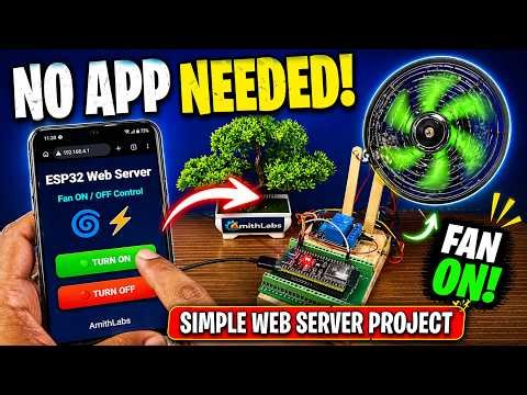 Anyone Can Build This! Simple ESP32 Web Server Fan Controller 🔥