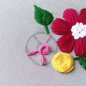 16K views · 71 reactions | Simple Flowers Hand Embroidery Tutorial #diy #stitch #flower #trending | Hand Embroidery Models | Facebook