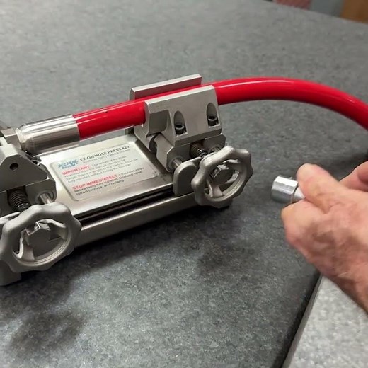 Installing CNG Hose with the EZ ON Hose Press 427