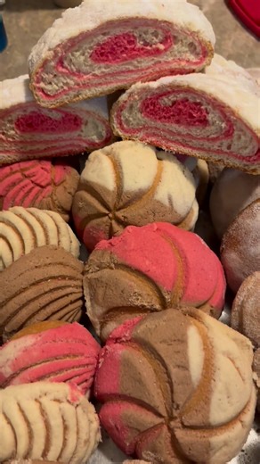 Pan dulce conchas #pan #pandulcemexicano #borrachitos #conchas #postrescaseros #yummyfood | Elena Santibanez