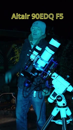 Altair 90EDQ performance test under dark skies