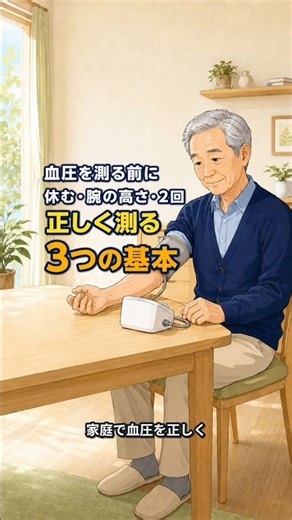 自宅で血圧を正しく測る方法｜覚えておきたい3つの基本