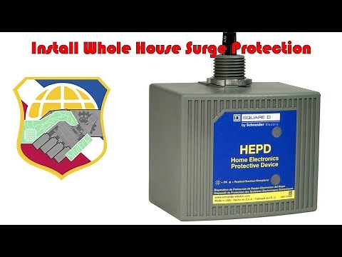 Install Whole House Surge Protection 4K - Square D HEPD80 Home Electronics Protective Device