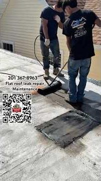 Flat roof￼ leak repair, Maintenance, karnak silver coating #roofingcontractor #flatroofrepair