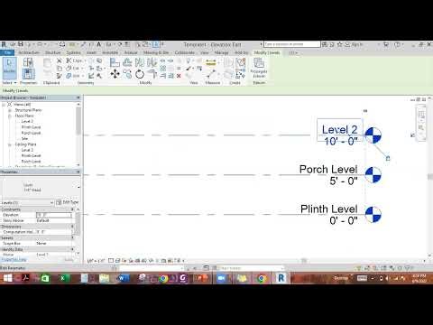 Lect 2-1: Creating Levels, Grids, and Managing Different Views in Revit