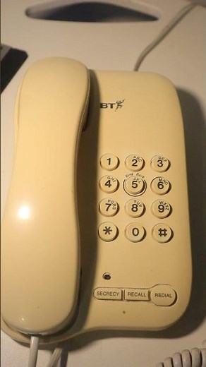 90s BT Landline Phone Ring Test. Vintage Landline Phone.
