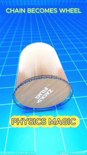 How a Metal Chain Turns Into a Solid Wheel Physics Explained #shorts