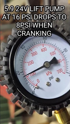 Fuel Pressure 5.9 Cummins 24v
