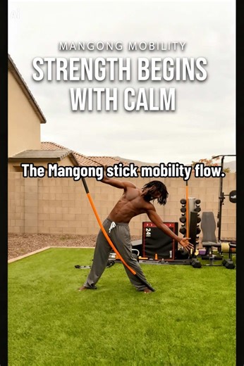 The Mangong stick mobility flow. A simple tool guiding the body back to its natural movement. Every swing, every rotation, every grounded heel reconnects the joints, the spine, and the nervous system into one unified movement. Your body already knows how to move. Your body already knows how to heal. Sometimes all it needs is your attention. #Mangong #StickMobility #MobilityFlow #MovementPractice #JointHealth