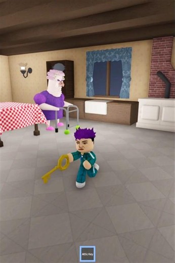 grandmother escape 😁 #마크점프맵 #roblox #shorts