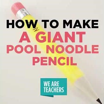 Make Your Own Pool Noodle Pencil