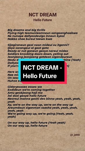 NCT DREAM - Hello Future: Lirik dan Makna