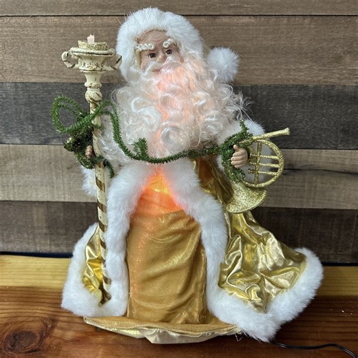 Vintage Fiber Optic Santa Figurine, Trim A Home, Christmas Decor (w/ Box) - Etsy UK