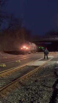 Amtrak GE P32AC-DM #707 guiding Empire Service 244 into Hudson Station