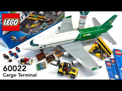 LEGO Airplane Set 60022 Cargo Terminal Build - 4K HD
